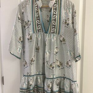 Lolita Jaca St. Barth Silk Mini Dress Cover-up SZ Small Retail: $790